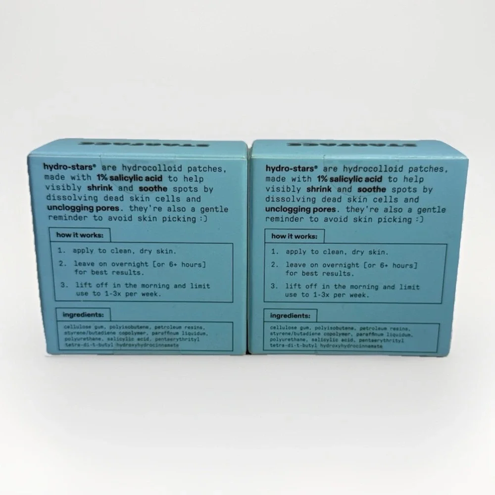 Starface‎ Big Blue Compact + 32 Star Patches w/Salicylic Acid Lot Of 2
